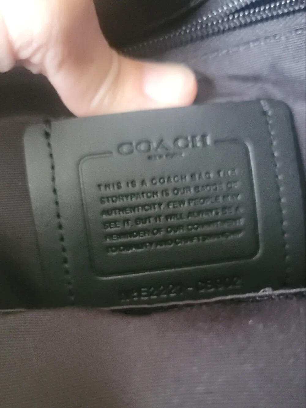 Coach used once